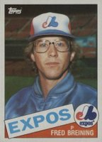 1985 Topps #36 Fred Breining Baseball Card
