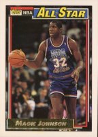 1992 Topps Gold #126 Magic Johnson Basketball Card