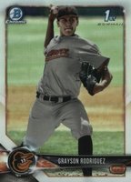 2018 Bowman Draft #BDC73 Grayson Rodriguez Chrome-Refractor Baseball Card