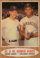 1962 Topps #401 A.L. & N.L. Homer Kings Baseball Card