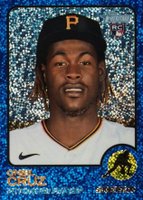 2022 Topps Heritage #157 Oneil Cruz Chrome-Blue Sparkle Refractor Baseball Card