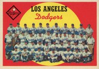 1959 Topps #457 Los Angeles Dodgers Baseball Card