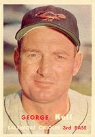 1957 Topps #230 George Kell Baseball Card