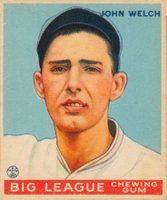 1933 Goudey #93 John Welch Baseball Card