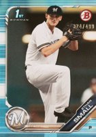 2019 Bowman Draft #BD28 Ethan Small Sky Blue Baseball Card