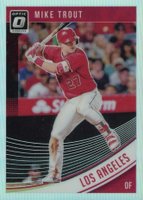 2018 Panini Donruss Optic #121 Mike Trout Pre-Swing-Holo Baseball Card