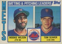 1984 Topps Tiffany #246 Mets Batting & Pitching Leaders Baseball Card