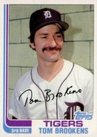 1982 Topps #753 Tom Brookens Baseball Card