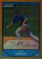 2007 Bowman Chrome Prospects #BC181 Daniel Murphy Gold Refractor Baseball Card