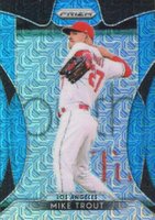 2019 Panini Prizm #192 Mike Trout Blue Mojo Prizm Baseball Card