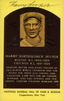 1999 Hall of Fame Autographs # Harry Hooper Yellow HOF Plaque Baseball Card