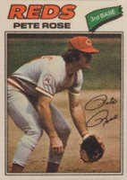1977 Topps Cloth Stickers #38 Pete Rose Baseball Card
