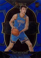 2022 Panini Select #83 Chet Holmgren Blue Basketball Card