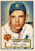 1952 Topps #89 Johnny Lipon Baseball Card