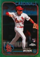 2024 Topps Chrome Logofractor Edition #189 Masyn Winn Green Refractor Baseball Card
