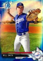 2017 Bowman Draft #BDC116 Will Smith Chrome-Blue Refractor Baseball Card