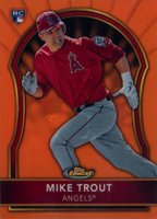 2011 Finest #94 Mike Trout Orange Refractor Baseball Card
