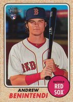 2017 Topps Heritage  #314 Andrew Benintendi Rookie Baseball Card