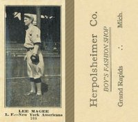 1916 Herpolsheimer Co. #108 Lee Magee Baseball Card