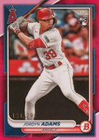 2024 Bowman #27 Jordyn Adams Fuchsia Baseball Card