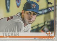 2019 Topps #60 Kyle Tucker Sitting in Dugout Baseball Card