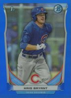 2014 Bowman Prospects  #BCP52 Hunter Renfroe Chrome-Blue Refractor Baseball Card
