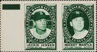 1961 Topps Stamp Panels # Mantle/Jensen Baseball Card