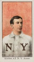 1909 American Caramel # Willie Keeler Portrait-Pink Background Baseball Card