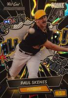 2024 Wild Card Alumination Comix Paul Skenes Edition #PS4 Paul Skenes All-Star Silver-Lava Foil-Black/Black on Black Metallic 1/1 Baseball Card