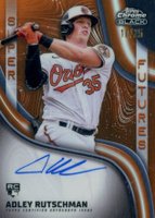 2023 Topps Chrome Black Super Futures Autograph #AR Adley Rutschman Orange Baseball Card