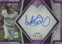 2019 Topps Transcendent Framed Transcendent Autographs #I Ichiro Variation-Purple Baseball Card