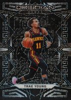 2022 Panini Obsidian #65 Trae Young Electric Etch White Mojo 1/1 Basketball Card