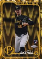 2024 Topps Gilded Collection #36 Paul Skenes Gold Raywave Baseball Card