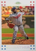 2007 Topps Chrome #6 C.C. Sabathia White Refractor Baseball Card