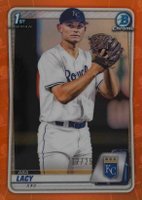 2020 Bowman Draft #BD88 Asa Lacy Chrome-Orange Refractor Baseball Card