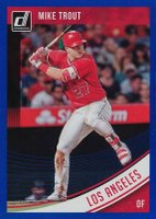 2018 Panini Donruss  #155 Mike Trout Holo Blue Baseball Card