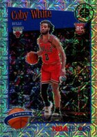 2019 Panini Hoops Premium Stock #295 Coby White Silver Mojo Basketball Card