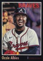 2024 Topps Archives #143 Ozzie Albies Black Foilboard Baseball Card