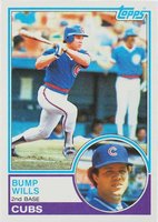 1983 Topps #643 Bump Wills Baseball Card