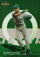 2006 Finest #125 Derek Jeter Green Refractor Baseball Card