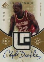2004 SP Game Used Legendary Fabrics  #ALFCD Clyde Drexler Autograph Basketball Card