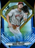 2022 Topps Diamond Greats Die-Cuts #DGDC1 Mike Trout Blue Baseball Card