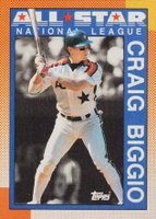 1990 Topps #404 Craig Biggio Baseball Card