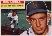 1956 Topps #325 Don Liddle Baseball Card