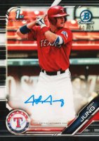 2019 Bowman Draft Chrome Draft Picks Autograph #CDAJJ Josh Jung Black Refractor Baseball Card