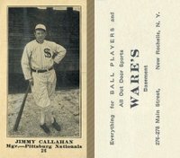 1916 Wares #26 Jimmy Callahan Baseball Card
