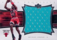 2004 Upper Deck Exquisite Collection Extra Exquisite Jerseys #EE-MJ2 Michael Jordan Basketball Card