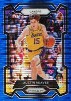 2023 Panini Prizm #76 Austin Reaves Blue Seismic Basketball Card