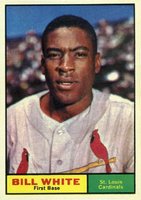 1961 Topps #232 Bill White Baseball Card