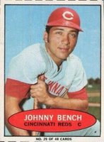 1971 Bazooka Numbered #29 Johnny Bench Hand Cut Baseball Card